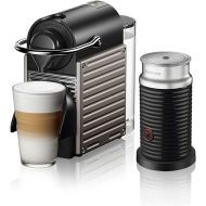 Nespresso Pixie Espresso Machine by Breville with Milk Frother, Titan