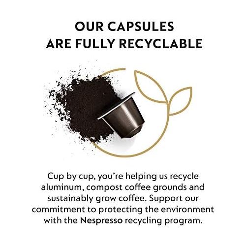 네스프레소 Nespresso Capsules OriginalLine, Roma, Medium Roast Espresso, 50-Count Espresso Coffee Pods
