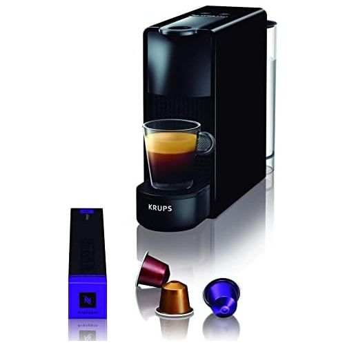 네스프레소 Krups Nespresso XN1108 Essenza Mini Kaffeekapselmaschine (1260 Watt, Thermoblock-Heizsystem, 0,7 Liter, 19 bar) schwarz