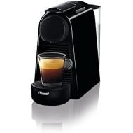 De’Longhi DeLonghi Nespresso Essenza Mini EN 85.B Kaffeekapselmaschine Welcome Set mit Kapseln in unterschiedlichen Geschmacksrichtungen 19 bar Pumpendruck, Platzsparend, Schwarz