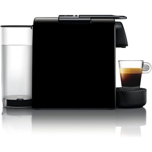 네스프레소 De’Longhi DeLonghi Nespresso Essenza Mini EN 85.B Kaffeekapselmaschine Welcome Set mit Kapseln in unterschiedlichen Geschmacksrichtungen 19 bar Pumpendruck, Platzsparend, Schwarz