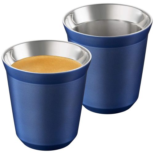 네스프레소 NESPRESSO Pixie Metall Becher Tasse - Gruen (Fortissio Lungo) … (Vivalto Lungo (blau))