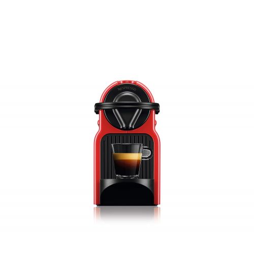 네스프레소 NESPRESSO Krups Nespresso Inissia Kaffeekapselmaschine Inissia x12.0x23.0x32.1 rubinrot