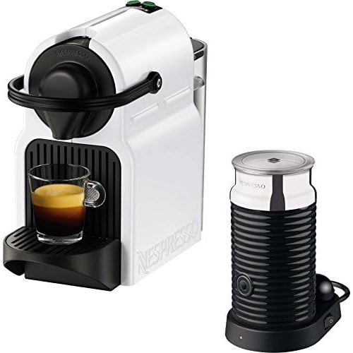 네스프레소 Krups Nespresso Inissia Bundle XN1011 Kaffeekapselmaschine (inklusive Aeroccino 3) weiss