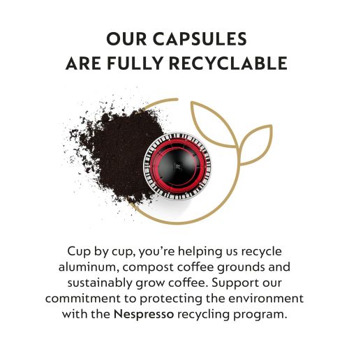 네스프레소 Nespresso Capsules VertuoLine, Half Caffeinato, Mild Roast Coffee, 30 Count Coffee Pods, Brews 7.8oz