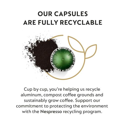 네스프레소 Nespresso Capsules VertuoLine, Stormio, Dark Roast Coffee, 30 Count Coffee Pods, Brews 7.8oz