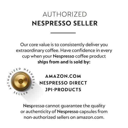 네스프레소 Nespresso Capsules OriginalLine, Livanto, Medium Roast Espresso Coffee, 50 Count Coffee Pods, Brews 1.35oz (Pack of 5)