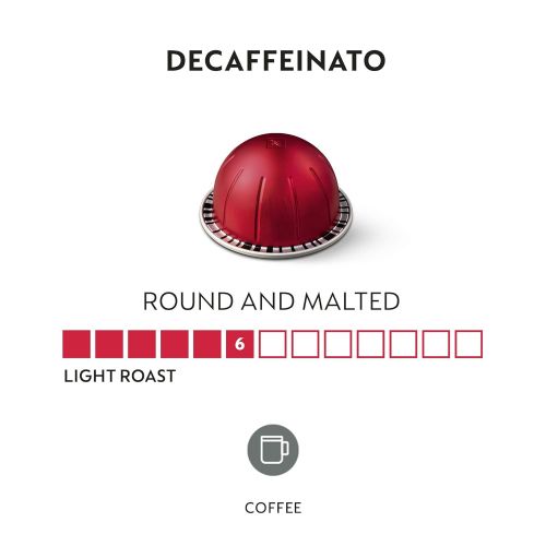 네스프레소 Nespresso Capsules VertuoLine, Decaffeinato, Mild Roast Coffee, 30 Count Coffee Pods, Brews 7.8 oz