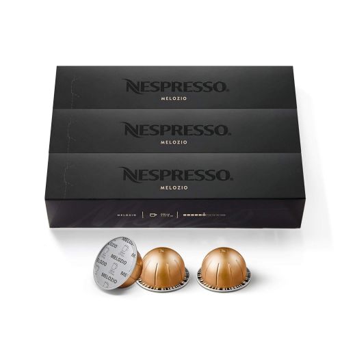 네스프레소 Nespresso Capsules VertuoLine, Melozio, Medium Roast Coffee, 30 Count Coffee Pods, Brews 7.8oz