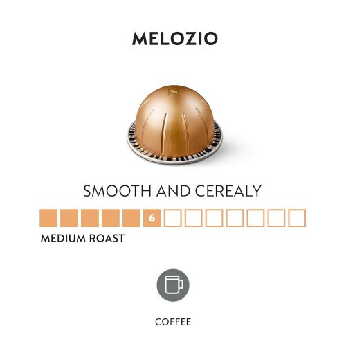 네스프레소 Nespresso Capsules VertuoLine, Melozio, Medium Roast Coffee, 30 Count Coffee Pods, Brews 7.8oz