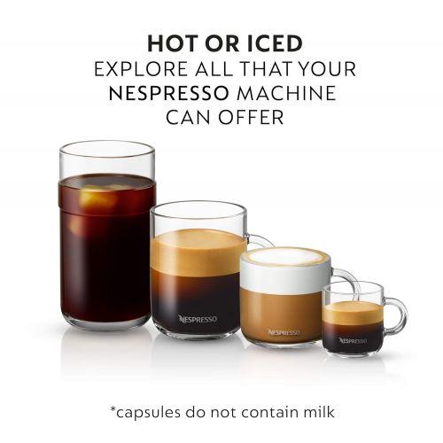 네스프레소 Nespresso Capsules VertuoLine, Dark Assortment Variety Pack, Dark Roast Coffee & Espresso, 40 Count Coffee & Espresso Pods, Brews 7.8 oz and 1.35oz