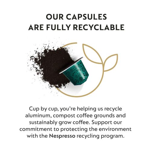 네스프레소 Nespresso Capsules OriginalLine ,Morning Lungo Blends Variety Pack, from Mild to Medium to Dark Roast Coffee, Coffee Pods, Brews 1.35 oz, 50 Count (Pack of 5)
