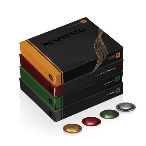 네스프레소 Nespresso Professional Coffee Capsules, Coffee Variety Pack, Medium & Dark Roast, 200-Count Coffee Capsules