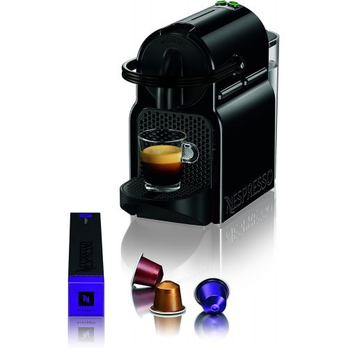 네스프레소 Nespresso by DeLonghi EN80B Original Espresso Machine by DeLonghi, 12.6 x 4.7 x 9 Inches, Black & Starbucks by Nespresso, Espresso Dark Roast (50-count single serve capsules)