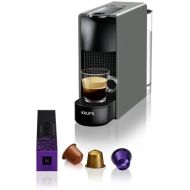 Krups Nespresso XN110B Essenza Mini Kaffeekapselmaschine, 1260 Watt, grau, 0,7 Liter