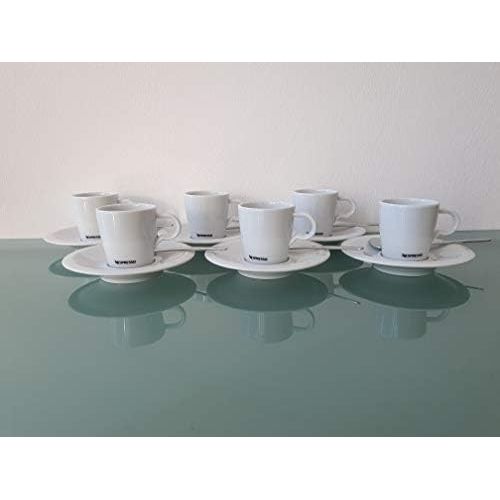 네스프레소 Brand: Nespresso Nespresso Espresso Cups Saucers Spoon Classic Coffee Tea Cocoa Set of 6