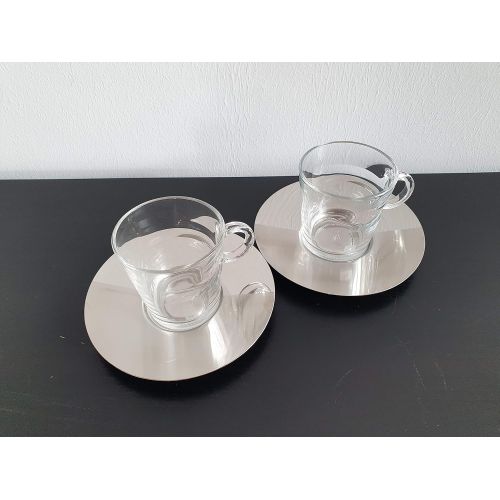 네스프레소 Brand: Nespresso Nespresso Set of 2 Lungo Cups from the VIEW Series Coffee Tea Cocoa Cups Glass