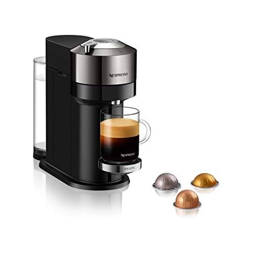 네스프레소 [아마존베스트]Krups Nespresso Vertuo Next Coffee-Capsule Machine | 1.7 Litre Water Tank | Capsule Detection by Barcode | Made from 54% Recycled Plastic