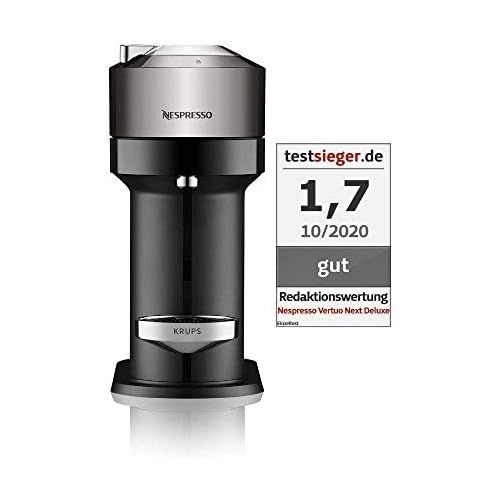 네스프레소 [아마존베스트]Krups Nespresso Vertuo Next Coffee-Capsule Machine | 1.7 Litre Water Tank | Capsule Detection by Barcode | Made from 54% Recycled Plastic