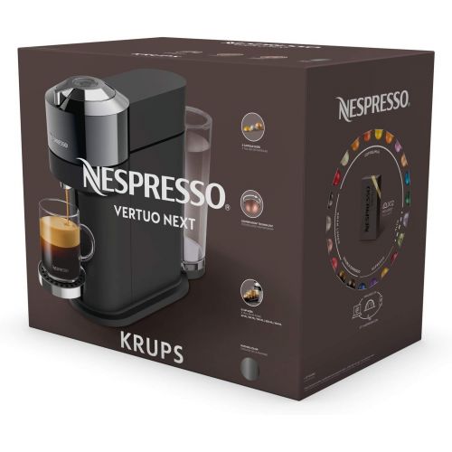 네스프레소 [아마존베스트]Krups Nespresso Vertuo Next Coffee-Capsule Machine | 1.7 Litre Water Tank | Capsule Detection by Barcode | Made from 54% Recycled Plastic