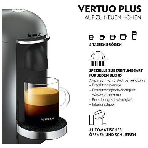네스프레소 [아마존베스트]Krups Nespresso Vertuo Plus Coffee Capsule Machine