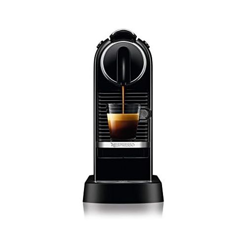 네스프레소 DeLonghi Nespresso Citiz EN167.B capsule machine, high pressure pump and ideal heat control without Aeroccino (milk frother), energy saving function, black