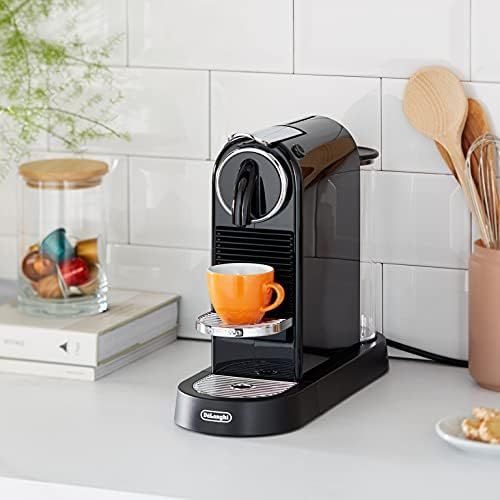 네스프레소 DeLonghi Nespresso Citiz EN167.B capsule machine, high pressure pump and ideal heat control without Aeroccino (milk frother), energy saving function, black