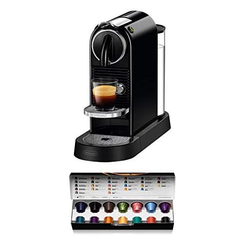 네스프레소 DeLonghi Nespresso Citiz EN167.B capsule machine, high pressure pump and ideal heat control without Aeroccino (milk frother), energy saving function, black