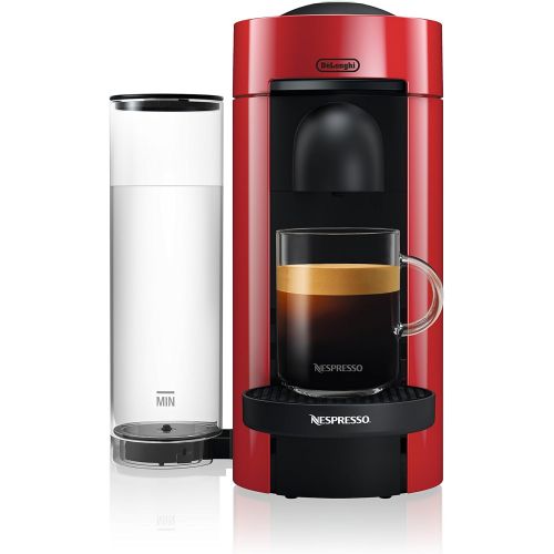 네스프레소 DeLonghi America ENV150RAE VertuoPlus Bundle Espresso Machine, Red