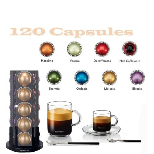 네스프레소 Nespresso Vertuoline Coffee & Espresso (Vertuoline Welcome Set, Coffee 120 Capsules)