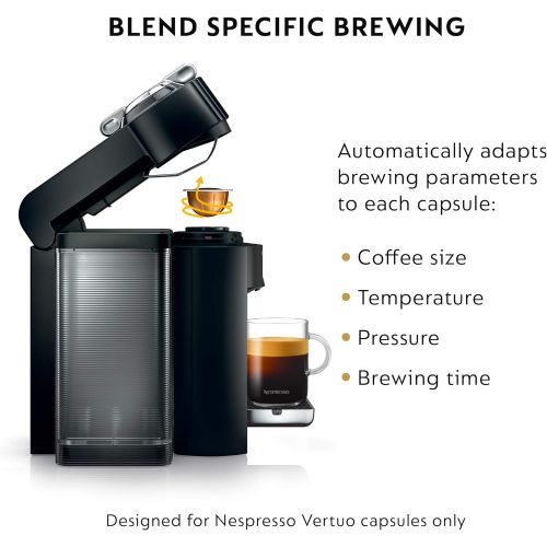 네스프레소 Nespresso Vertuo Coffee and Espresso Machine by DeLonghi, Black
