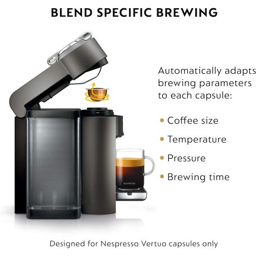 네스프레소 Nespresso Vertuo Coffee and Espresso Machine by DeLonghi, Black