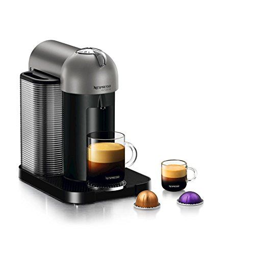 네스프레소 Nespresso GCA1-US-TI-NE Vertuoline Coffee and Espresso Maker, Titan Grey