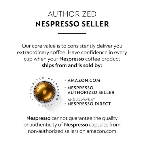 네스프레소 Nespresso Capsules VertuoLine, Voltesso , Mild Roast Espresso Coffee, 50 Count Coffee Pods, Brews 1.35oz