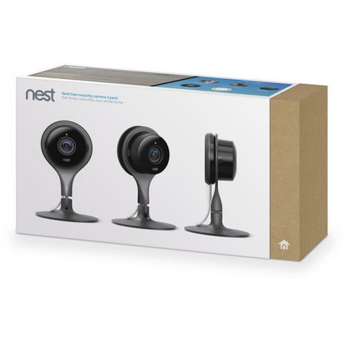  Nest NC1104US Indoor Security Camera (Pack of 3) with Deco Gear 2 Pack WiFi Smart Plug