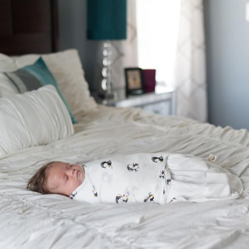  Nested Bean Zen Swaddle Premier  70% Rayon from Bamboo, 30% Pure Cotton (0-6 Months, Deepsea Diver)