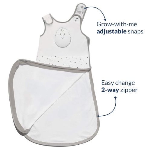  Nested Bean Zen Sack Classic - Cotton Wearable Baby Blanket Sleeping Bag (0-6 Months)