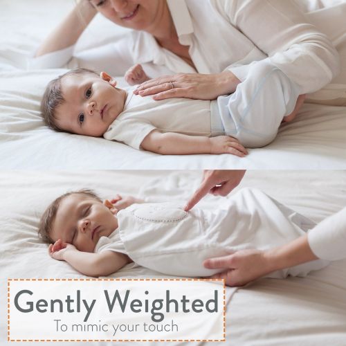  Nested Bean Swaddle - 2-in-1 Size Classic Zen Swaddle  Weighted Swaddle Blanket to Mimic Mothers Touch...