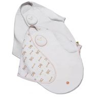 Nested Bean Swaddle 2 Pack -Premier andClassic Zen Swaddle - Weighted Baby Swaddle Blanket Mimics Touch. 2 in 1 Size (0-6 Months). 100% Cotton. (Starry Safari and Pearl White)
