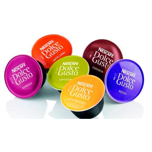 네스카페 Nestl%C3%A9 Nestle Nescafe Dolce Gusto Coffee Pods - Latte Macchiato Flavor - Choose Quantity (5 Pack (80 Capsules))