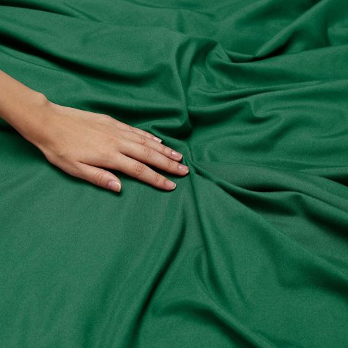  Nestl Bedding Soft Sheets Set  3 Piece Bed Sheet Set, 3-Line Design Pillowcase  Wrinkle Free  10”16” Inches Deep Pocket Fitted Sheets  Warranty Included  Twin XL, Hunter Gree