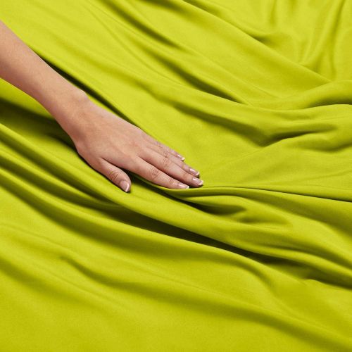  Nestl Bedding Soft Sheet Set  3 Piece Bed Sheet Set, 3-Line Design Pillowcase  Easy Care, Wrinkle Free  10”16” Inches Deep Pocket Fitted Sheets Free Warranty Included  Twin (Single), Garden