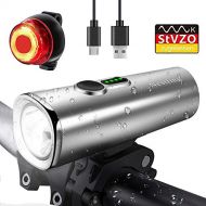 Nestling LED Fahrradlicht Set,StVZO Zugelassen 600 Lumen LED Fahrradbeleuchtung Fahrradlampe Set USB Wiederaufladbar IPX5 Wasserdicht Frontlicht & Ruecklicht fuer Nachtfahrer Radfahr