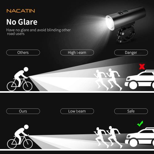 네슬레 [아마존 핫딜]  [아마존핫딜]Nestling LED Fahrradlicht Set,StVZO Zugelassen 600 Lumen LED Fahrradbeleuchtung Fahrradlampe Set USB Wiederaufladbar IPX5 Wasserdicht Frontlicht & Ruecklicht fuer Nachtfahrer Radfahr