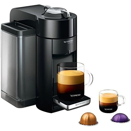 네슬레 Nestle Nespresso Nespresso GCC1-US-BK-NE VertuoLine Evoluo Deluxe Coffee and Espresso Maker, Black (Discontinued Model)