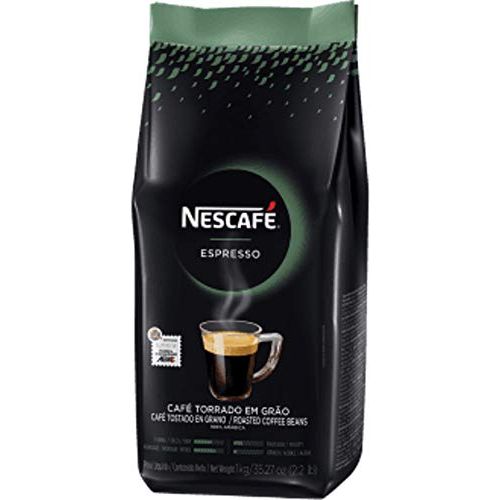 네슬레 Nestle Nescafe Whole Bean Espresso, 2.2 lb. bag - 6 per case.