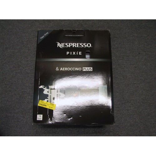 네슬레 Nestle Nespresso Nespresso Pixie Espresso Maker+Aeroccino Plus Milk Frother Titan Grey A+C60-US-T