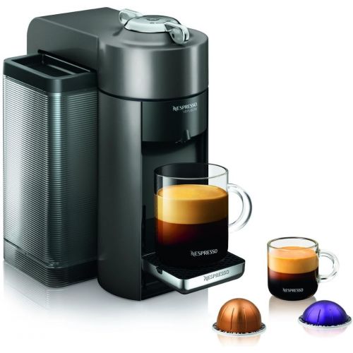 네슬레 Nestle Nespresso Nespresso GCC1-US-GM-NE VertuoLine Evoluo Deluxe Coffee and Espresso Maker, Graphite Metal (Discontinued Model)