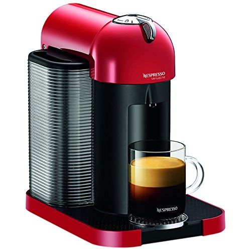 네슬레 Nestle Nespresso Nespresso GCA1-US-RE-NE VertuoLine Coffee and Espresso Maker, Red (Discontinued Model)