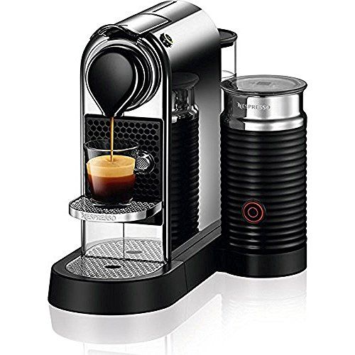 네슬레 Nestle Nespresso Nespresso C122-US-CH-NE, Chrome Citiz & Milk Espresso Machine, 2.6